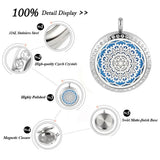 Magnetic Essential Oil Necklace - Aromatherapy Diffuser Pendant (5 Pads)