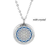 Magnetic Essential Oil Necklace - Aromatherapy Diffuser Pendant (5 Pads)