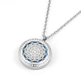 Magnetic Essential Oil Necklace - Aromatherapy Diffuser Pendant (5 Pads)