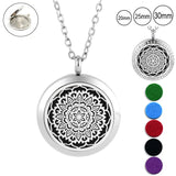 Magnetic Essential Oil Necklace - Aromatherapy Diffuser Pendant (5 Pads)