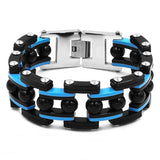 25mm Red Balls Chain Link Stainless Steel Bracelet for Men