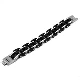 25mm Red Balls Chain Link Stainless Steel Bracelet for Men