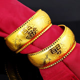25mm Wedding Jewelry Plated Dragon Phoenix Bracelet