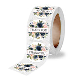 25mm Flowers Thank You Stickers for Gift Packing Box Sealing Cake Biscuits Decor