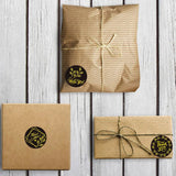 25mm Foil Thank You Stickers for Small Business Packages