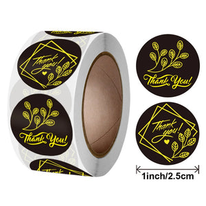 25mm Foil Thank You Stickers for Small Business Packages