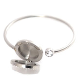 25mm Magnet Crystal Stainless Steel Aromatherapy Bangle