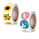 25mm Sunflower I Love You Mom Paper Labels Stationery Sticker Letter Labels