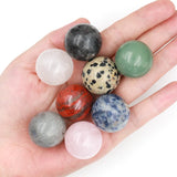 25mm Natural Crystal Ball Quartz Massage Spheres Reiki Healing Decor Gift