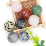 25mm Natural Crystal Ball Quartz Massage Spheres Reiki Healing Decor Gift