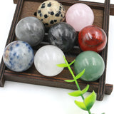 25mm Natural Crystal Ball Quartz Massage Spheres Reiki Healing Decor Gift