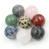 25mm Natural Crystal Ball Quartz Massage Spheres Reiki Healing Decor Gift