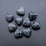 25mm Natural Stone Beads Heart Shape Tiger Eye Green Aventurine DIY Necklace