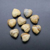 25mm Natural Stone Beads Heart Shape Tiger Eye Green Aventurine DIY Necklace