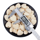 25mm Wooden Heart Beads for Jewelry Making Crafts