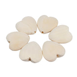 25mm Wooden Heart Beads for Jewelry Making Crafts