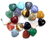25mm Quartz Tiger Eye Heart Pendant for Jewelry Making