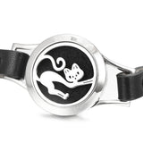 25mm Perfume Locket Stainless Steel Essential Oil Diffuser Aromatherapy Bracelet