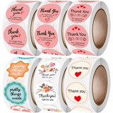 25mm Pink Thank You Stickers Small Business Decoration Labels Gift For You
