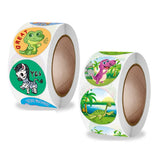 25mm Motivational Animal Reward Stickers for Kids