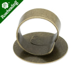 25mm Round Antique Bronze Ring Base Setting, Sold 20pcs/lot