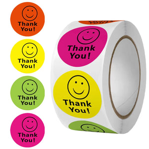 25mm Round Rabbit Thank You Sticker Small Bussiness