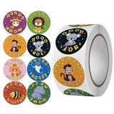 25mm Animal Thank You Sticker for Bussiness Decoration Sealing Label