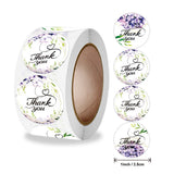 25mm Flower Painted Thank You Stickers for Mother's Day