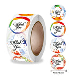 25mm Flower Painted Thank You Stickers for Mother's Day