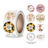 25mm Flower Painted Thank You Stickers for Mother's Day