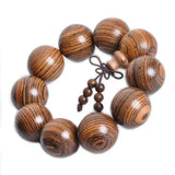 Tibetan Buddhism Tiger Skin Sandalwood Beads Amulet Bracelet