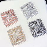 25mm Square CZ-inlaid Pearl Bracelet Buckle
