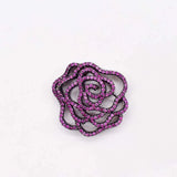 25mm Women's High Classic CZ Multi-Color Rose Earrings