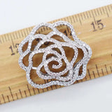 25mm Women's High Classic CZ Multi-Color Rose Earrings