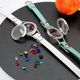 25mm Wrap Bracelet 316L Stainless Steel Memory Locket PU Leather Wrap Bracelet
