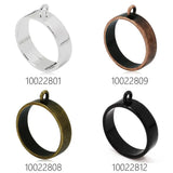 25mm Round Open Back Bezel Pendant for Resin Jewelry