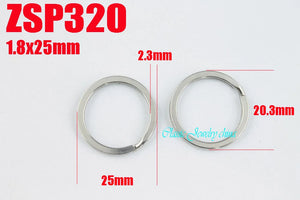 25mm Stainless Steel Key-ring Split Key Rings 100pcs