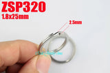 25mm Stainless Steel Key-ring Split Key Rings 100pcs