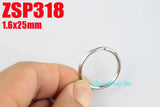 25mm Stainless Steel Key Ring DIY Key Chain Split Rings 100pcs