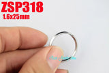 25mm Stainless Steel Key Ring DIY Key Chain Split Rings 100pcs
