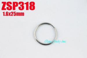 25mm Stainless Steel Key Ring DIY Key Chain Split Rings 100pcs