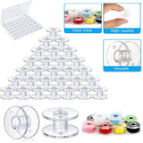 25pc Sewing Machine Bobbins Spools Set w/ Storage Box Sewing Kit DIY Acce