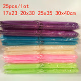 25pcs Organza Bags for Jewelry Packaging, Wedding Party Gift Pouches