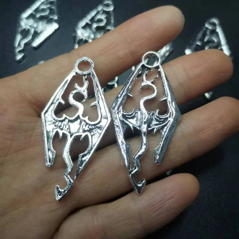 25pcs Vintage Tibetan Silver Animal Charms Pendant 24x48mm DIY Jewelry Making