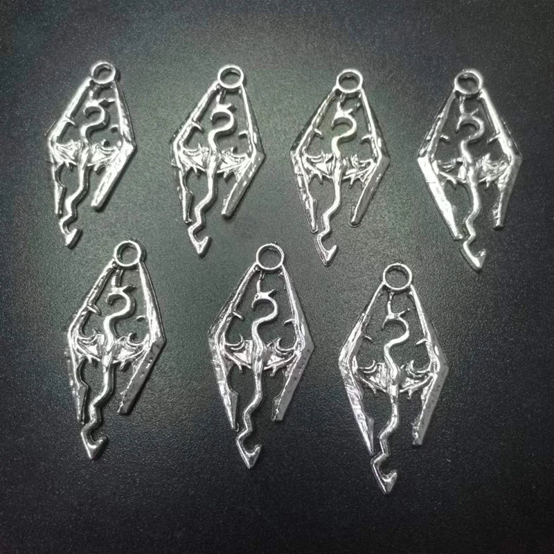 25pcs Vintage Tibetan Silver Animal Charms Pendant 24x48mm DIY Jewelry Making