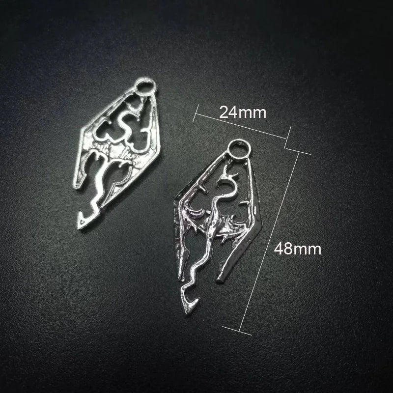 25pcs Vintage Tibetan Silver Animal Charms Pendant 24x48mm DIY Jewelry Making