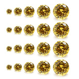 25-50pcs AAAAA Round CZ Loose Stones 4-8mm Mix 5 Size Synthetic Gemstone