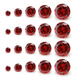 25-50pcs AAAAA Round CZ Loose Stones 4-8mm Mix 5 Size Synthetic Gemstone