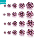 25-50pcs AAAAA Round CZ Loose Stones 4-8mm Mix 5 Size Synthetic Gemstone