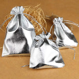 25pcs Fabric Packing Gift Bags Jewelry Packaging Drawstring Pouch